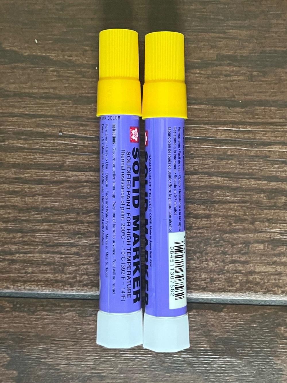 Solid Marker streaks Yellow